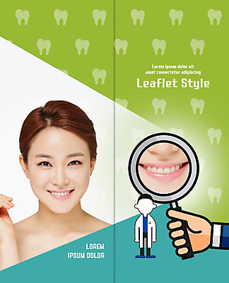 PSD 템플릿 표지디자인 북디자인 손 출판디자인 여자 표지 남자 리플렛 2단접지 북커버 의학 돋보기 치과 웃음 팜플렛 여러명 상반신 20대 성인 신체부위 한국인 의사 치아 이미지템플릿 다수 표정 병원 사람 동양인 청년 의료진 소화기관 파일형식