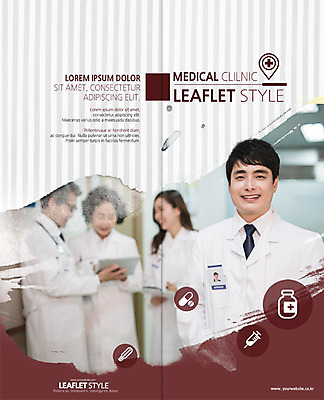 PSD 템플릿 표지디자인 북디자인 출판디자인 여자 표지 남자 리플렛 2단접지 북커버 의학 병원 웃음 팜플렛 여러명 상반신 성인 30대 한국인 의사 60대 이미지템플릿 노년 다수 표정 사람 동양인 장년 의료진 파일형식