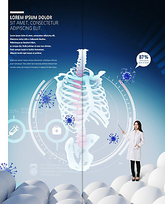 PSD 템플릿 표지디자인 북디자인 출판디자인 여자 내지 리플렛 말풍선 2단접지 북커버 의학 주사기 한명 서기 팜플렛 20대 성인 한국인 의사 구급상자 척추 지시봉 박테리아 정형외과 이미지템플릿 1 의료기기 모션 뼈 병원 사람 동양인 청년 의료진 의료용품 파일형식