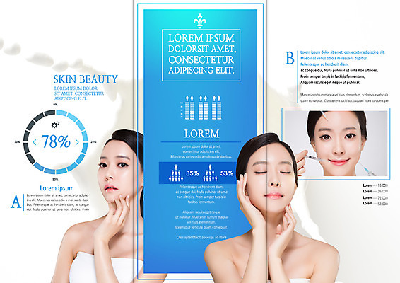 PSD 템플릿 우먼라이프 표지디자인 북디자인 출판디자인 여자 내지 리플렛 북커버 3단접지 주사기 팜플렛 상반신 20대 성인 세명 뷰티 눈감음 한국인 성형수술 의료성형뷰티 이미지템플릿 라이프스타일 의료기기 모션 사람 동양인 청년 수술 파일형식