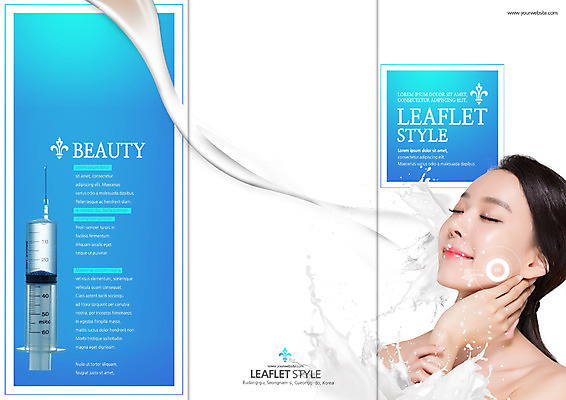 PSD 템플릿 우먼라이프 표지디자인 북디자인 출판디자인 여자 표지 리플렛 북커버 3단접지 주사기 한명 팜플렛 상반신 20대 성인 뷰티 눈감음 한국인 성형수술 의료성형뷰티 이미지템플릿 1 라이프스타일 의료기기 모션 사람 동양인 청년 수술 파일형식