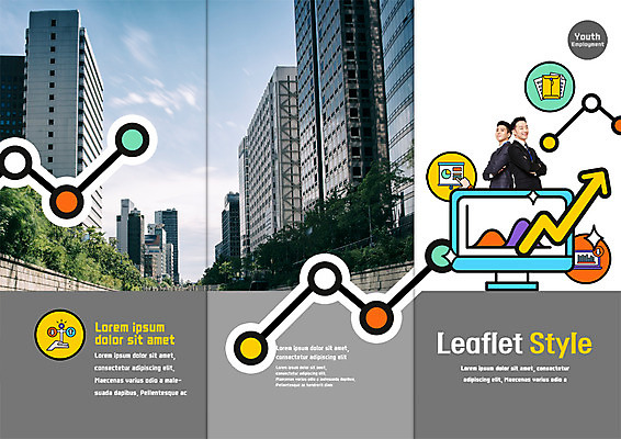 PSD 템플릿 표지디자인 북디자인 출판디자인 표지 남자 화살표 리플렛 북커버 비즈니스 3단접지 빌딩 팜플렛 상반신 20대 성인 두명 팔짱 모니터 한국인 등맞대기 비즈니스맨 이미지템플릿 모션 사람 동양인 청년 건물 컴퓨터 직장인 파일형식