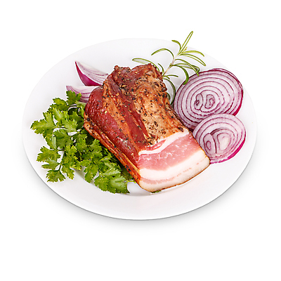 포토 JPG 해외이미지 접시 음식 조각 백그라운드 건조 육류 돼지고기 사람없음 식사 저녁식사 침묵 흰색 맛 베이컨 훈제 해외202004 해외포토 식기 컬러 컨셉 식재료 소리 파일형식 이미지허브