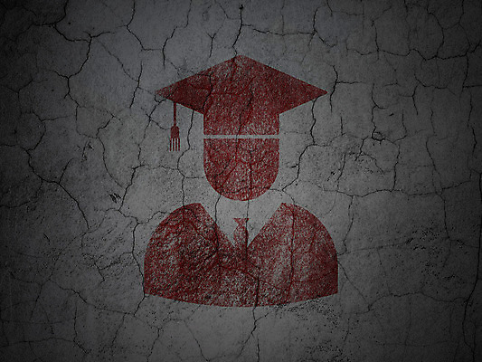 JPG 해외이미지 교육 벽 컨셉 일러스트 학사모 졸업 졸업생 사람없음 회색 졸업가운 심볼 해외202004 해외일러스트 모자_잡화 컬러 가운 파일형식 이미지허브