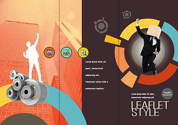 PSD 템플릿 표지디자인 북디자인 출판디자인 표지 남자 실루엣 리플렛 북커버 비즈니스 3단접지 빌딩 팜플렛 성인 30대 상자 점프 파이팅 비즈니스맨 톱니바퀴 이미지템플릿 모션 촬영기법 사람 건물 장년 직장인 파일형식