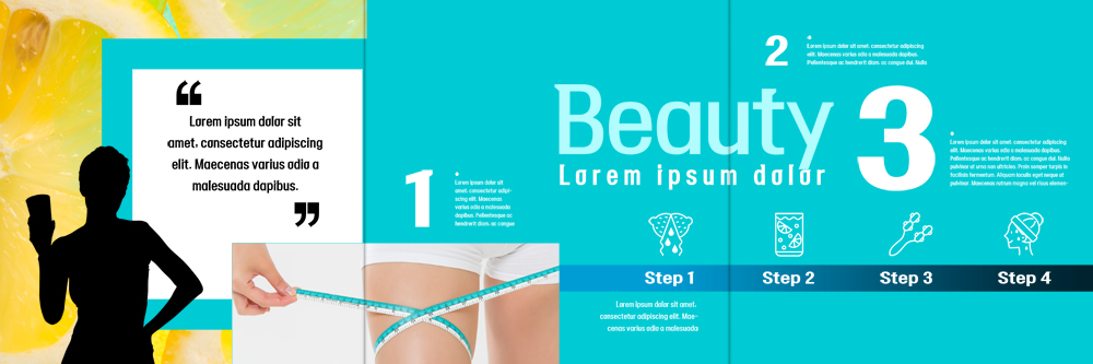 PSD 템플릿 우먼라이프 표지디자인 북디자인 출판디자인 여자 실루엣 내지 리플렛 다이어트 북커버 3단접지 줄자 팜플렛 성인 두명 뷰티 레몬 허벅지 의료성형뷰티 이미지템플릿 라이프스타일 과일 촬영기법 자 건강 사람 신체부위 파일형식