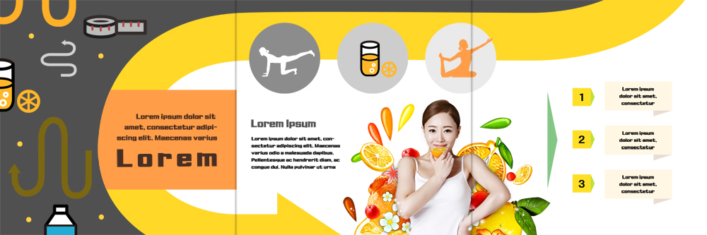 PSD 템플릿 우먼라이프 표지디자인 북디자인 출판디자인 여자 실루엣 내지 리플렛 다이어트 북커버 3단접지 요가 줄자 한명 팜플렛 20대 성인 뷰티 한국인 레몬 의료성형뷰티 이미지템플릿 1 라이프스타일 웰빙 과일 촬영기법 자 건강 사람 동양인 청년 파일형식