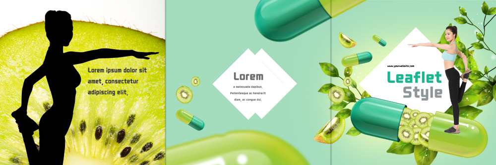 PSD 템플릿 우먼라이프 표지디자인 북디자인 출판디자인 여자 표지 실루엣 리플렛 다이어트 북커버 3단접지 나뭇잎 키위 서기 팜플렛 20대 성인 두명 옆모습 뷰티 알약 스트레칭 한국인 의료성형뷰티 이미지템플릿 라이프스타일 뷰포인트 잎 과일 모션 촬영기법 건강 사람 동양인 청년 운동 약 파일형식