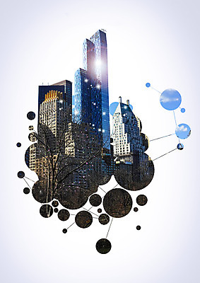 PSD 나무 구름 편집 편집이미지 비즈니스 하늘 빌딩 사람없음 도시 이미지편집 자연요소 식물 건물 파일형식