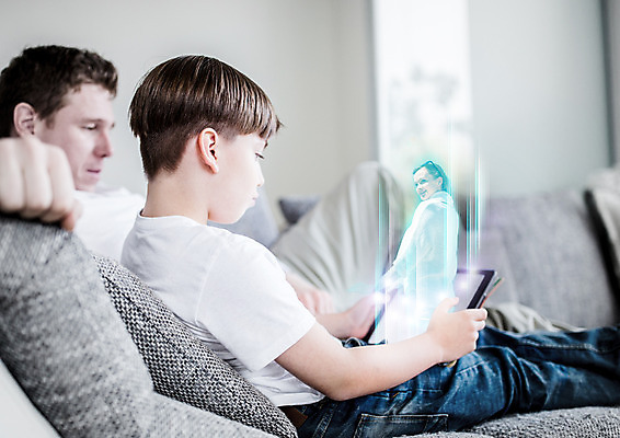 PSD 서양인 편집 편집이미지 여자 남자 아들 어린이 스마트라이프 앉기 상반신 성인 옆모습 세명 소파 태블릿 아빠 스마트 이미지편집 외국인 라이프스타일 뷰포인트 컨셉 의자 가족 모션 사람 전자제품 스마트기기 파일형식