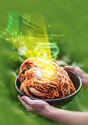 PSD 편집 편집이미지 손 한식 스마트라이프 한명 들기 신체부위 빛 스마트 배추김치 손하트 이미지편집 1 라이프스타일 음식 컨셉 모션 김치 사람 손짓 파일형식