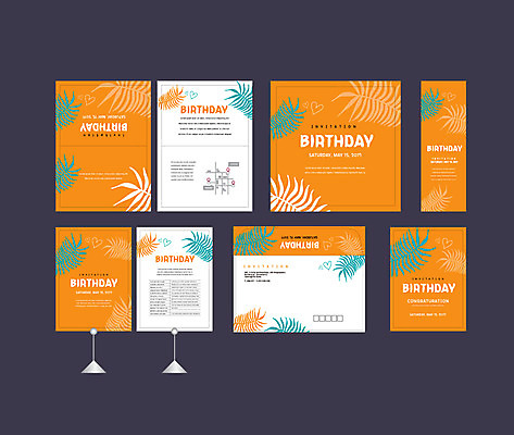 템플릿 배너템플릿 잎 나뭇잎 이벤트 사람없음 세트 현수막 하트 생일 전단 엽서 초대장 생일축하 약도 트로피컬아트 소봉투 행사세트 행사템플릿 AI파일 모양 식물 배너 기념일 지도 편지봉투 카드_감사 축하 편지 그림 홍보물 파일형식 벡터