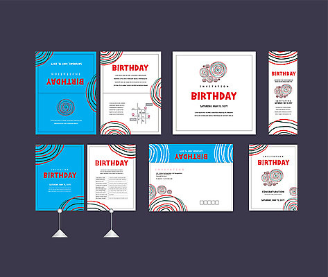 템플릿 배너템플릿 무늬 곡선 이벤트 사람없음 세트 현수막 원형 생일 전단 엽서 초대장 생일축하 약도 소봉투 행사세트 행사템플릿 AI파일 도형 배너 기념일 선 지도 편지봉투 카드_감사 축하 편지 홍보물 파일형식 벡터