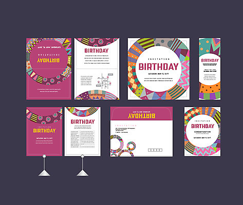 템플릿 배너템플릿 무늬 이벤트 사람없음 세트 컬러풀 현수막 원형 생일 전단 엽서 초대장 생일축하 약도 원형프레임 소봉투 행사세트 행사템플릿 AI파일 도형 배너 기념일 컬러 지도 편지봉투 카드_감사 프레임 축하 편지 홍보물 파일형식 벡터