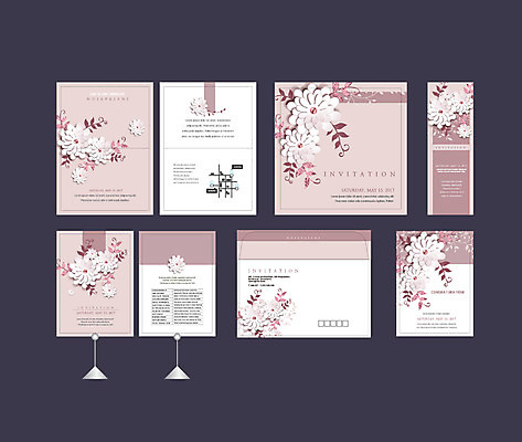 템플릿 배너템플릿 꽃 분홍색 꽃무늬 이벤트 사람없음 세트 현수막 전단 엽서 초대장 약도 오픈행사 소봉투 행사세트 행사템플릿 AI파일 식물 배너 컬러 지도 무늬 편지봉투 카드_감사 오픈 편지 홍보물 파일형식 벡터