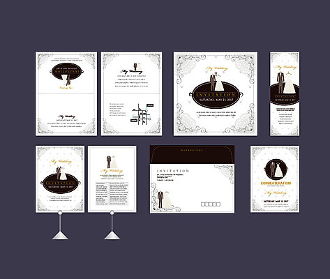 템플릿 배너템플릿 결혼 프레임 이벤트 사람없음 세트 현수막 전단 청첩장 엽서 초대장 약도 당초문 소봉투 행사세트 행사템플릿 AI파일 문양 배너 지도 편지봉투 카드_감사 편지 홍보물 파일형식 벡터