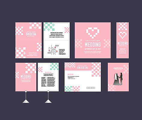 템플릿 배너템플릿 실루엣 분홍색 결혼 이벤트 사람없음 세트 현수막 하트 전단 청첩장 엽서 초대장 약도 소봉투 행사세트 행사템플릿 AI파일 모양 배너 컬러 지도 편지봉투 카드_감사 촬영기법 편지 홍보물 파일형식 벡터