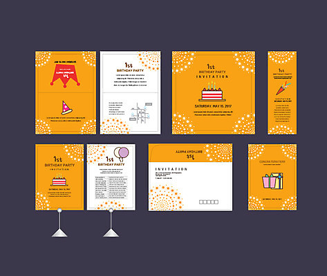 템플릿 배너템플릿 이벤트 사람없음 세트 케이크 현수막 생일 전단 엽서 초대장 생일축하 약도 돌잔치 첫돌 소봉투 행사세트 행사템플릿 AI파일 배너 기념일 지도 디저트 편지봉투 카드_감사 돌_생일 축하 편지 홍보물 파일형식 벡터