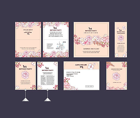 템플릿 배너템플릿 이벤트 사람없음 세트 장미 현수막 생일 전단 엽서 초대장 생일축하 약도 돌잔치 첫돌 소봉투 행사세트 행사템플릿 AI파일 배너 기념일 꽃 지도 편지봉투 카드_감사 돌_생일 축하 편지 홍보물 파일형식 벡터