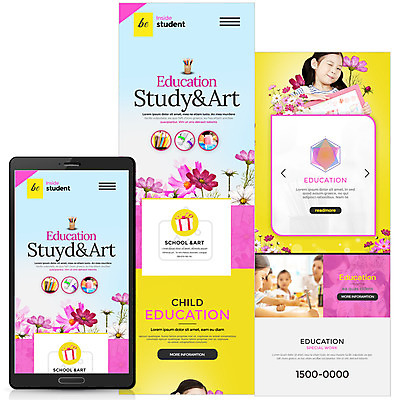 PSD 템플릿 여자 어린이교육 교육 꽃 어린이 웹템플릿 모바일 미술 여러명 20대 성인 스마트폰 유치원생 한국인 즐거움 모바일템플릿 모바일웹 유치원선생님 이미지템플릿 식물 감정 다수 문화예술 사람 동양인 청년 핸드폰 스마트기기 교사 파일형식