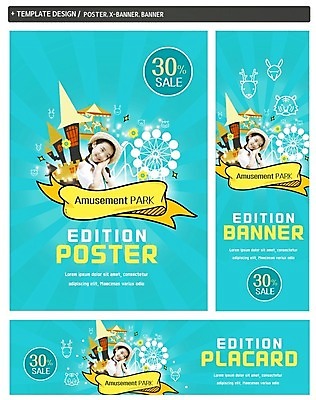 PSD 배너 배너템플릿 여자 가로배너 ZIP 포스터 세로배너 어린이 한명 소녀 세트 세일 놀이공원 한국인 현수막 어린이날 대관람차 회전목마 템플릿 1 기념일 사람 동양인 가로 세로 테마파크 놀이기구 파일형식