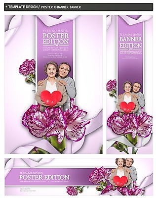 PSD 배너 배너템플릿 여자 노년 남자 가로배너 꽃 ZIP 포스터 세로배너 가족 웃음 상반신 성인 두명 세트 노부부 한국인 현수막 하트 60대 모양 식물 템플릿 부부 관계 표정 사람 동양인 가로 세로 파일형식