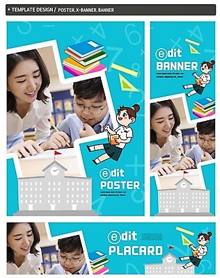 PSD 배너 배너템플릿 여자 어린이교육 교육 남자 가로배너 ZIP 포스터 세로배너 어린이 학교 20대 성인 책 세명 세트 숫자 교사 한국인 현수막 템플릿 직업 문자 사람 동양인 청년 가로 세로 파일형식
