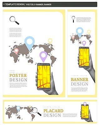 PSD 손 배너 배너템플릿 가로배너 ZIP 포스터 세로배너 여행 세계지도 돋보기 한명 신체부위 스마트폰 세트 현수막 네비게이션 템플릿 1 지도 사람 가로 세로 핸드폰 스마트기기 세계 파일형식