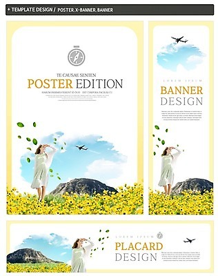 PSD 서양인 구름 배너 배너템플릿 여자 가로배너 꽃 ZIP 포스터 세로배너 여행 하늘 나뭇잎 비행기 한명 20대 성인 세트 현수막 나침반 자연요소 외국인 식물 템플릿 1 잎 항공교통 대중교통 사람 청년 가로 세로 파일형식