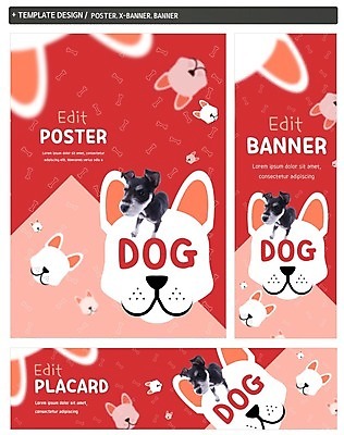 PSD 배너 배너템플릿 가로배너 ZIP 포스터 세로배너 사람없음 세트 현수막 개 슈나우저 반려 템플릿 포유류 가로 세로 파일형식