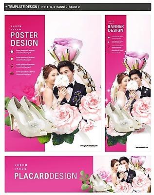 PSD 배너 커플 배너템플릿 여자 남자 가로배너 꽃 ZIP 포스터 세로배너 신부 부케 신랑 결혼 상반신 20대 성인 두명 세트 한국인 현수막 반지 하이힐 웨딩박람회 식물 템플릿 구두 꽃다발 장신구 관계 사람 동양인 이벤트 청년 가로 세로 여성화 박람회 파일형식