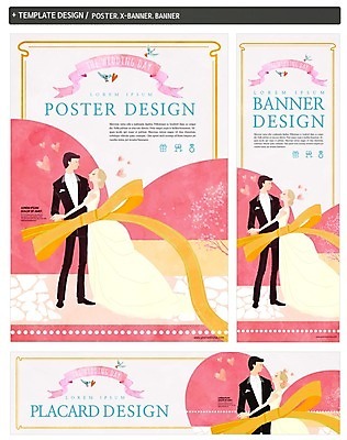 PSD 배너 커플 배너템플릿 여자 남자 가로배너 ZIP 포스터 리본 세로배너 신부 신랑 결혼 성인 두명 세트 현수막 웨딩박람회 템플릿 관계 사람 이벤트 가로 세로 박람회 파일형식