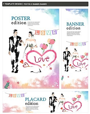 PSD 배너 커플 배너템플릿 여자 남자 가로배너 꽃 ZIP 포스터 세로배너 신부 신랑 결혼 캘리그라피 사랑 성인 두명 세트 현수막 하트 웨딩박람회 모양 식물 템플릿 감정 관계 사람 이벤트 가로 세로 박람회 파일형식