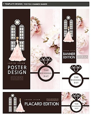 PSD 배너 배너템플릿 여자 가로배너 ZIP 포스터 세로배너 신부 부케 웨딩드레스 결혼 한명 성인 세트 현수막 반지 웨딩박람회 템플릿 1 드레스 꽃다발 장신구 사람 이벤트 가로 세로 박람회 파일형식