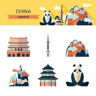 아이콘 사람없음 건물 중국 판다 제사 자금성 만리장성 동방명주 랜드마크 2D아이콘 AI파일 건축물 아시아 곰 궁전 세계문화유산 성 전통의례 베이징 파일형식 벡터