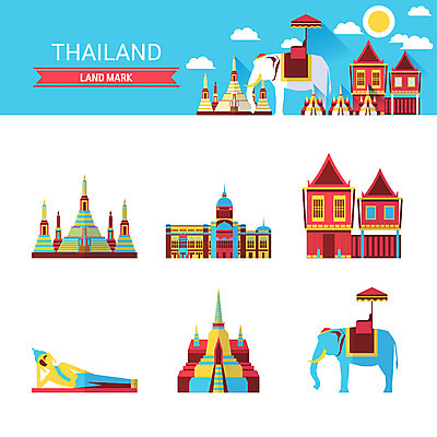 아이콘 태국 코끼리 사람없음 건물 앙코르와트 왓포 랜드마크 짐톰프슨의집 프라시산펫사원 2D아이콘 AI파일 건축물 아시아 포유류 사찰 사원 박물관 방콕 캄보디아 파일형식 벡터