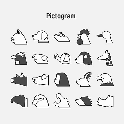 동물 아이콘 코끼리 오리 개구리 사람없음 픽토그램 고양이 토끼 닭 양 돼지 소 개 쥐 사자 기린 펭귄 독수리 하마 코뿔소 고릴라 고슴도치 2D아이콘 AI파일 포유류 조류 양서류 반려동물 설치류 파일형식 벡터