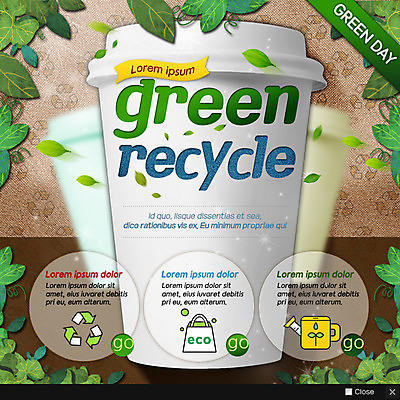 PSD 템플릿 웹템플릿 나뭇잎 팝업 이벤트팝업 웹팝업 이벤트 사람없음 컵 자연보호 환경 그린캠페인 재활용 물뿌리개 에코 이미지템플릿 식기 캠페인 잎 자연 보호 친환경 파일형식