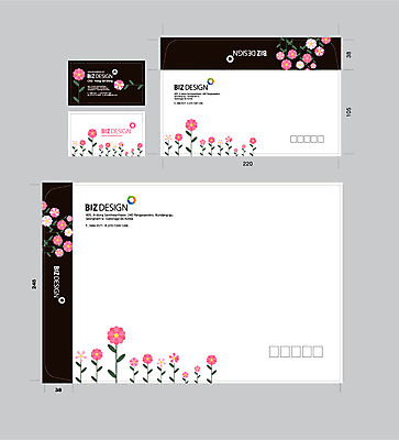 템플릿 꽃 꽃무늬 명함 명함템플릿 서류봉투 편지봉투 사람없음 세트 패키지 봉투템플릿 우편봉투 플라워패턴 비즈디자인 봉투디자인 이미지템플릿 AI파일 식물 무늬 패턴 봉투 편지 우편물 파일형식 벡터