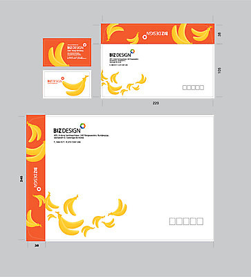 템플릿 명함 명함템플릿 서류봉투 편지봉투 바나나 사람없음 세트 패키지 봉투템플릿 우편봉투 비즈디자인 봉투디자인 이미지템플릿 AI파일 과일 봉투 편지 우편물 파일형식 벡터