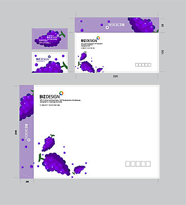 템플릿 명함 포도 명함템플릿 서류봉투 편지봉투 사람없음 세트 패키지 봉투템플릿 우편봉투 비즈디자인 봉투디자인 이미지템플릿 AI파일 과일 봉투 편지 우편물 파일형식 벡터