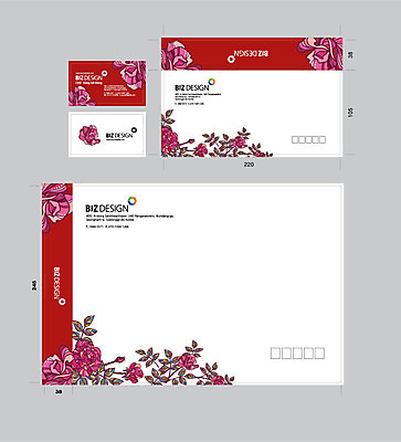 템플릿 꽃무늬 명함 명함템플릿 서류봉투 편지봉투 사람없음 세트 장미 패키지 봉투템플릿 우편봉투 비즈디자인 젠탱글 봉투디자인 이미지템플릿 AI파일 꽃 무늬 봉투 편지 우편물 파일형식 벡터