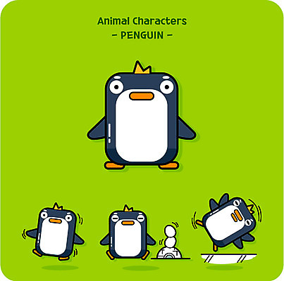 캐릭터 동물캐릭터 일러스트 사람없음 귀여움 알 펭귄 이글루 펭귄캐릭터 일러캐릭터 AI파일 동물 컨셉 조류 파일형식 벡터
