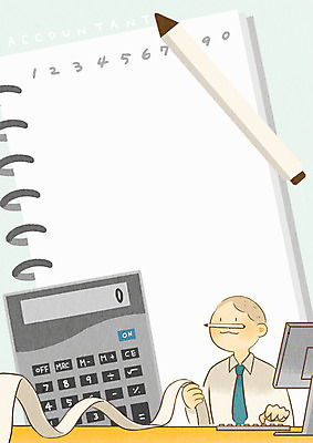 PSD 남자 일러스트 프레임 한명 상반신 성인 볼펜 공책 계산기 장래희망 영수증 프레임일러스트 회계사 국내일러스트 직업 1 문구용품 사람 금융 펜 장비 파일형식