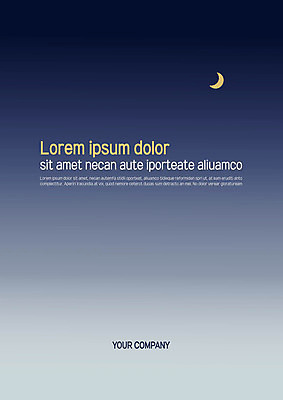 템플릿 표지 사람없음 달 초승달 프레젠테이션 문서템플릿 서식 레이아웃 문서 제안서 그라데이션 이미지템플릿 AI파일 자연요소 파일형식 벡터
