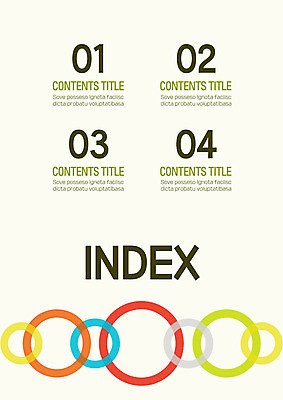 템플릿 내지 사람없음 원형 연결 프레젠테이션 문서템플릿 서식 레이아웃 문서 제안서 목차 이미지템플릿 AI파일 도형 파일형식 벡터