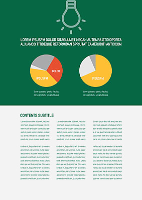 템플릿 내지 전구 그래프 사람없음 프레젠테이션 문서템플릿 서식 레이아웃 문서 제안서 원그래프 전구모양 이미지템플릿 AI파일 모양 파일형식 벡터