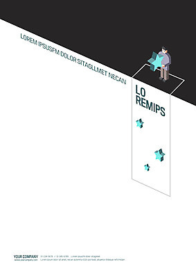 템플릿 표지 남자 별 한명 프레젠테이션 문서템플릿 서식 레이아웃 문서 제안서 이미지템플릿 AI파일 자연요소 1 사람 파일형식 벡터