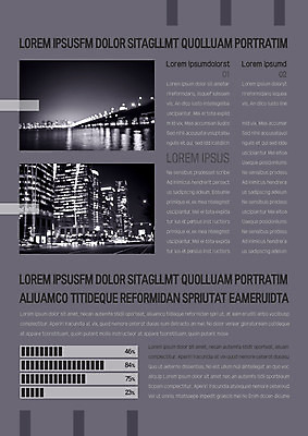 템플릿 내지 야경 그래프 빌딩 사람없음 강 도시 프레젠테이션 문서템플릿 서식 레이아웃 문서 제안서 가교 이미지템플릿 AI파일 건축물 건물 야간 파일형식 벡터 풍경_경치