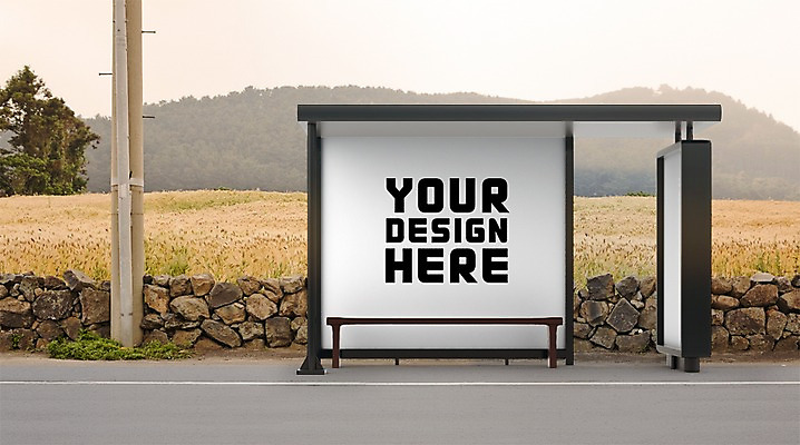 주간 PSD 편집 편집이미지 도로 프레임 광고판 사람없음 야외 그래픽 3D 버스정류장 디지털합성 시골길 옥외간판 옥외광고 디지털아트 목업 편집실사 편집3D 자연요소 길 교통시설 간판 알림판 역 CG 판 파일형식